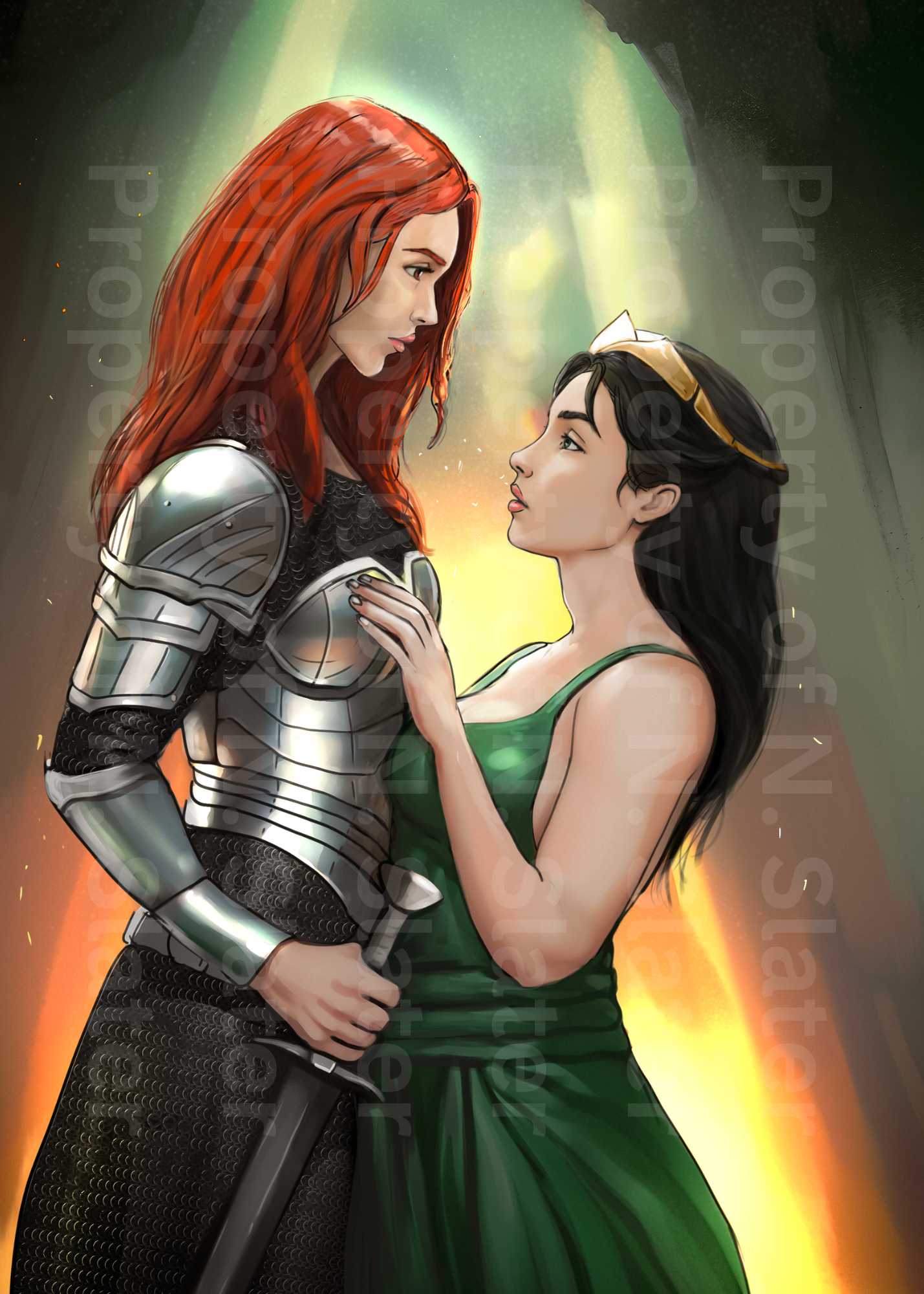 Mated Queens